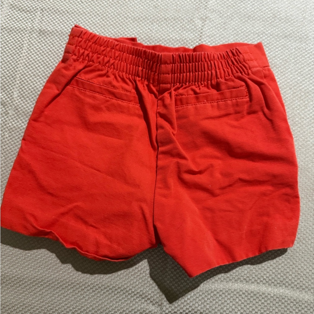 Janie And Jack Orange High Waist Girl Shorts 100% Cotton View 2